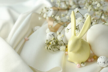 Concept of Happy Easter holidays, close up