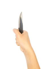 Hand holding  knife 