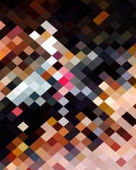 Abstract Colorful Geometrical Artwork,Abstract Graphical Art Background Texture,Modern Conceptual Art,Synthwave Aesthetic Poster Print, 3D Rendering