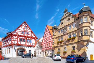 Rathaus, Wolframs Eschenbach, Bayern, Deutschland 