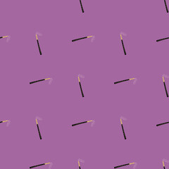 Magic wand seamless pattern. Magic background.