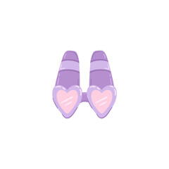 Funny doodle binoculars with a heart, holiday clipart. Cute element for greeting cards, posters, stickers and seasonal design..