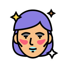 fashion makeup color icon vector. fashion makeup sign. isolated symbol illustration