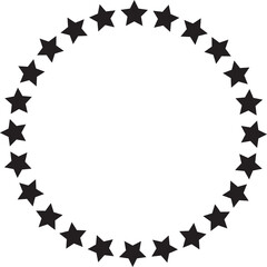 star circle eps and svg vector template for cricut and silhouette t shirt design and for web and graphic banner use 