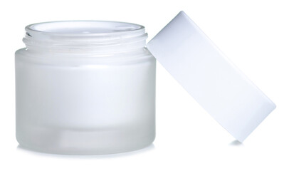 Obraz premium Bottle Face cream beauty on white background isolation