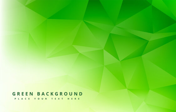 Green Polygonal Abstract Background