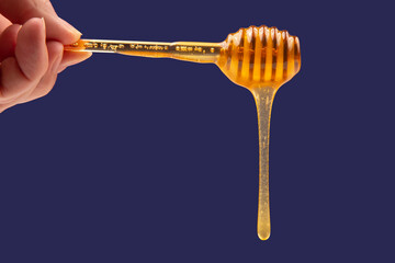 fresh fragrant honey drips. organic vitamin nutrition. dessert food