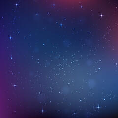 stars filled space background vector illustration