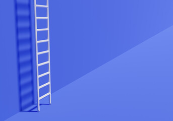 Concept ladder with blank background. Stair with steps