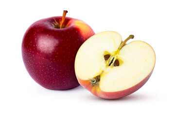 red apples isolated on white