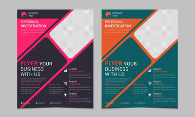 Profesional Flyer Design Template illutsrator