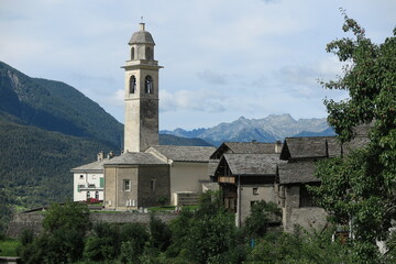 Fototapeta premium Soglio im Bergell, Schweiz