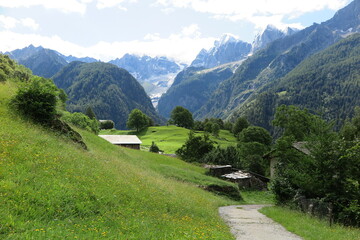 Fototapeta na wymiar Soglio im Bergell, Schweiz
