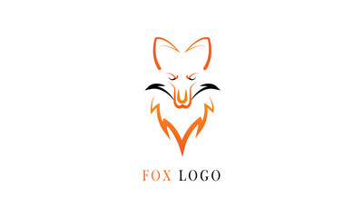 Fox head mascot, illustration vector template