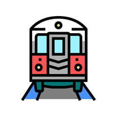Fototapeta na wymiar subway new york color icon vector. subway new york sign. isolated symbol illustration