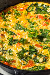 Homemade Egg and Spinach Frittata