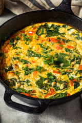 Homemade Egg and Spinach Frittata