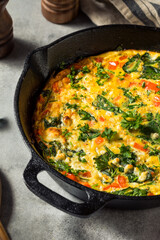 Homemade Egg and Spinach Frittata