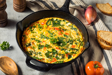 Homemade Egg and Spinach Frittata
