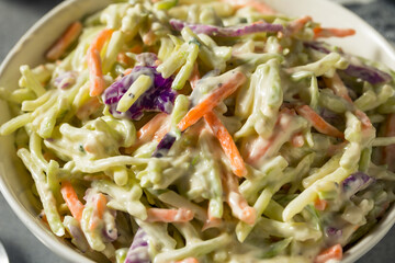 Homemade Organic Coleslaw with Shredded Cabbage