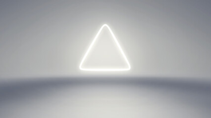 Minimal and modern, white virtual studio background, ideal for music videos or tech TV shows. 3D rendering backdrop suitable on VR tracking system stage sets, with green screen