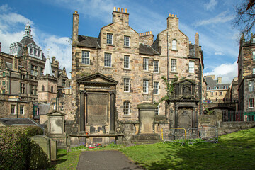 Fototapeta na wymiar Edinburgh, monumental cemetery 