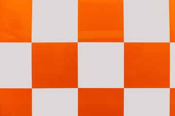 orange and white squares as harmonic background
