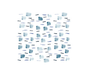 Watercolor pattern of abstract birch tree bark texture in gray, grey and blue colors as poster or background