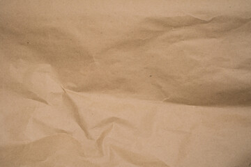 crumpled brown paper
