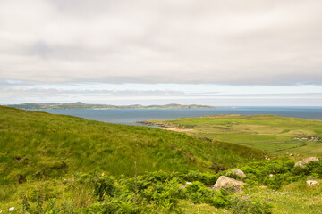 Fototapeta na wymiar Panorama irlandese (contea di Donegal)