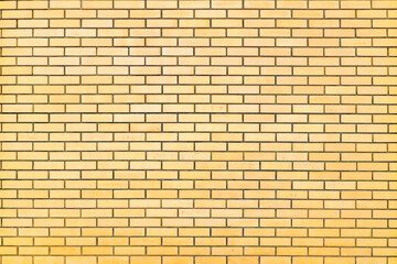 Yellow brick wall pattern background