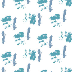 Fototapeta na wymiar Seamless abstract pattern from paint strokes. Grunge style vector background