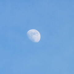 Full moon in the dark sky during night time, Great super moon in sky
