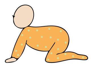 Baby crawling