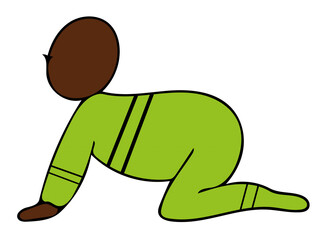 baby crawling