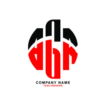 BGR letter design. BGR letter logo design with white background. BGR creative letter logo with two colors.
