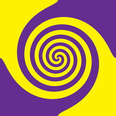 violet and yellow abstract whirl background. whirl background. purple and yellow background. whirl wallpaper. spiral background. colorful spiral background