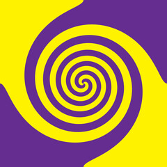violet and yellow abstract whirl background. whirl background. purple and yellow background. whirl wallpaper. spiral background. colorful spiral background