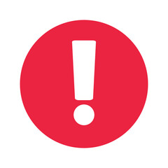 Attention and notification. Exclamation mark icon. Vectors.