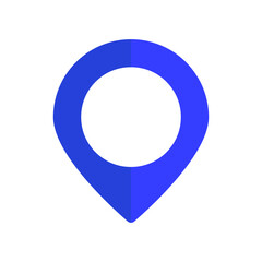 A pin on a map that indicates location. gps. vector.
