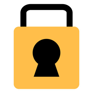 Security lock icon. Padlock icon. Vector.
