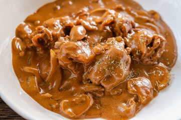 自家製ビーフストロガノフ