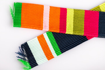 textile accessory or fabric drawn on a white background