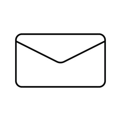 Email icon, vector illustration. Flat design style
on white background