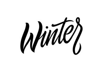 Winter lettering