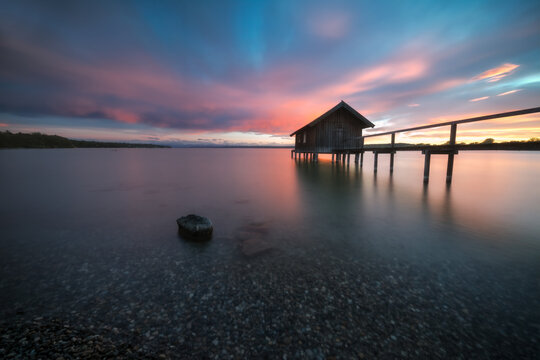 Sonnenuntergang am Ammersee
