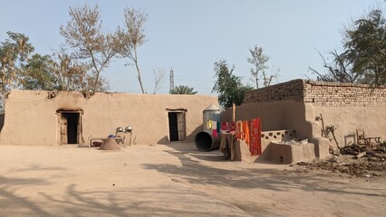 Traditional mud house in the Thar desert