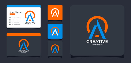 letters A and O design inspiration