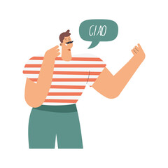 italian man speaking