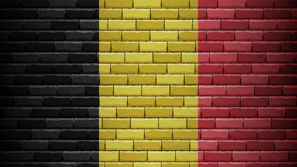 EPS10 Vector Patriotic background with Belgium flag colors.